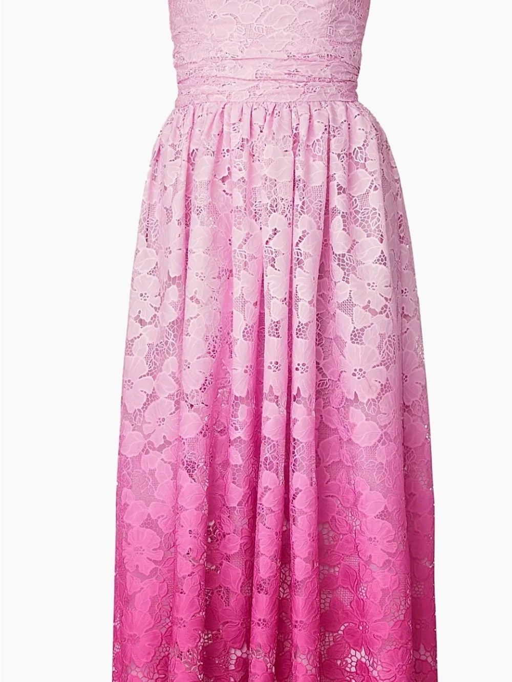 Shoshanna Pink Ombre Lace tulip dress
